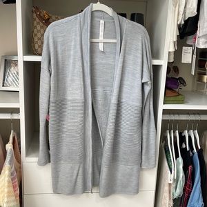 Lululemon long sweater in light blue